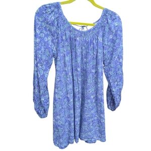 Sarah Spiegel Daphne House Dress in Cottage Floral in Oceana